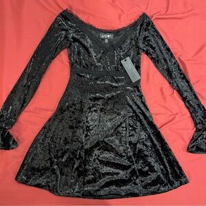 Widow x Dolls Kill - GLAMOUR SPARKS VELVET DRESS